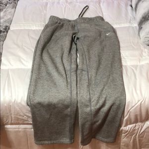 Grey Nike sweatpants